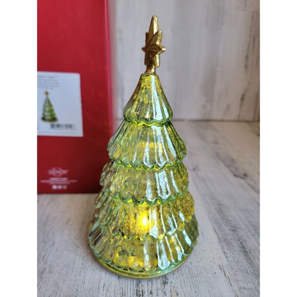 Lenox radiant light lit tree figurine Pine Xmas home decor light up - Picture 3 of 6